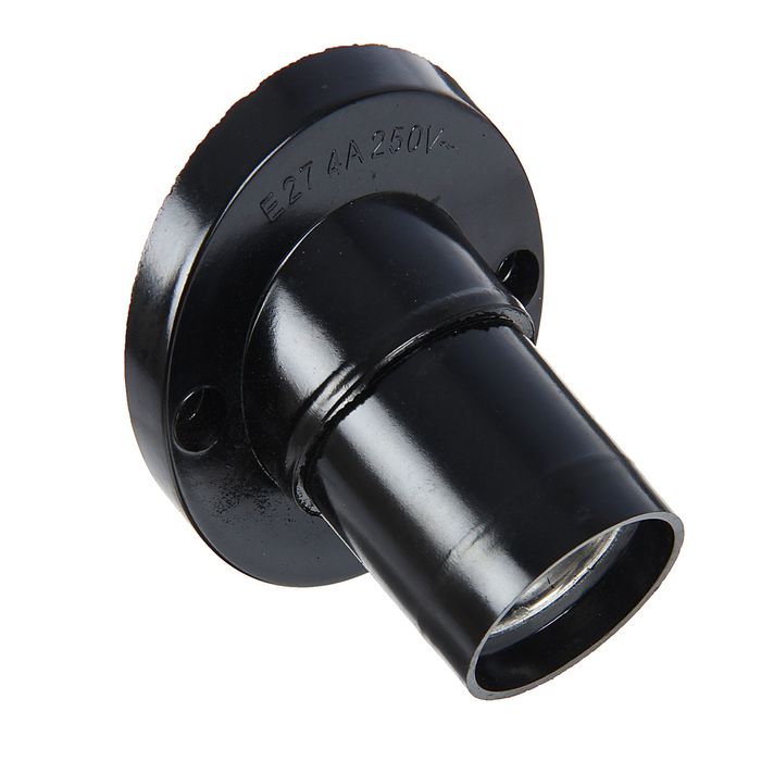 Патрон электрический, Е27, карболитовый настенный