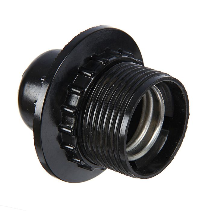 Патрон электрический, Е27, карболитовый с прижимным кольцом