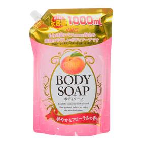 

Крем-мыло для тела Wins Body Soup Peach с экстрактом листьев персика и богатым ароматом, 1 л