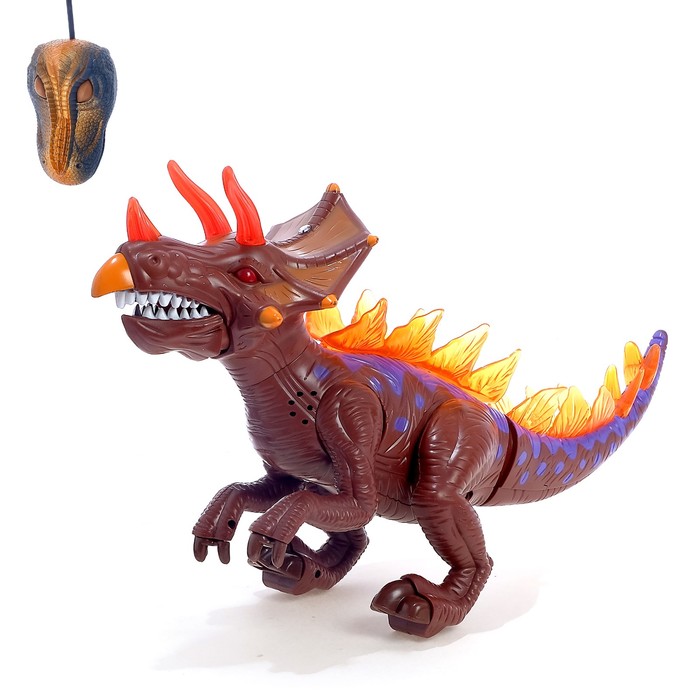 купить Динозавр радиоуправляемый T-Rex, световые и звуковые эффекты, работает от батареек