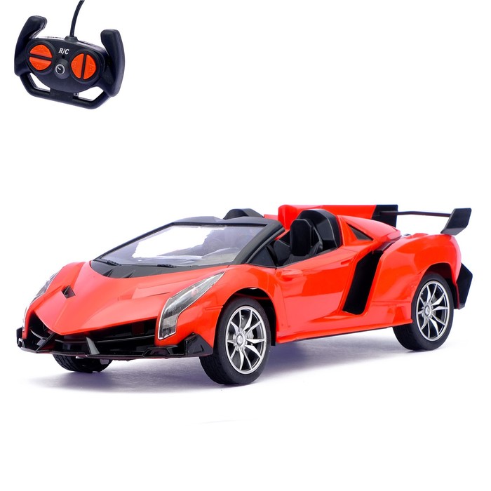 Машина радиоуправляемая "Кабриолет", световые эффекты, работает от батареек, масштаб 1:16, МИКС