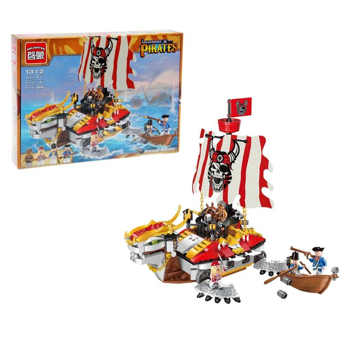 Конструктор «Пиратский флагман», 464 детали и 4 минифигуры