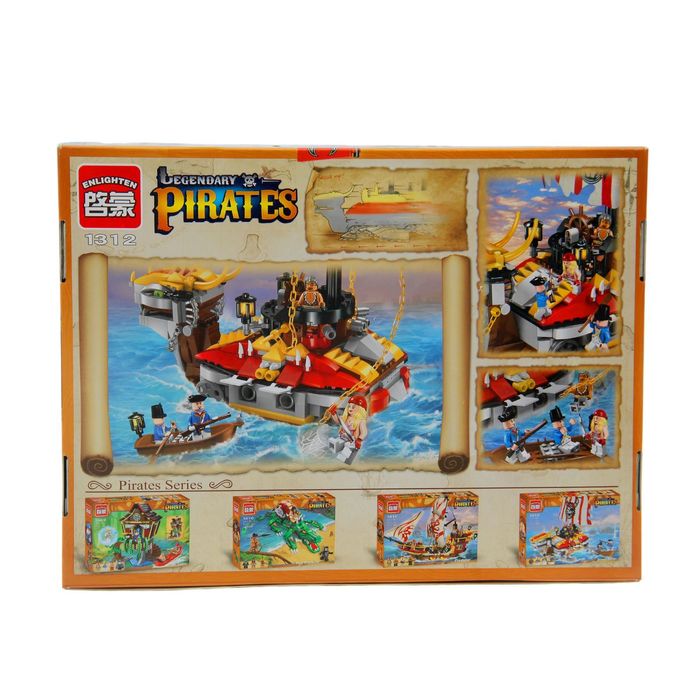 Конструктор «Пиратский флагман», 464 детали и 4 минифигуры