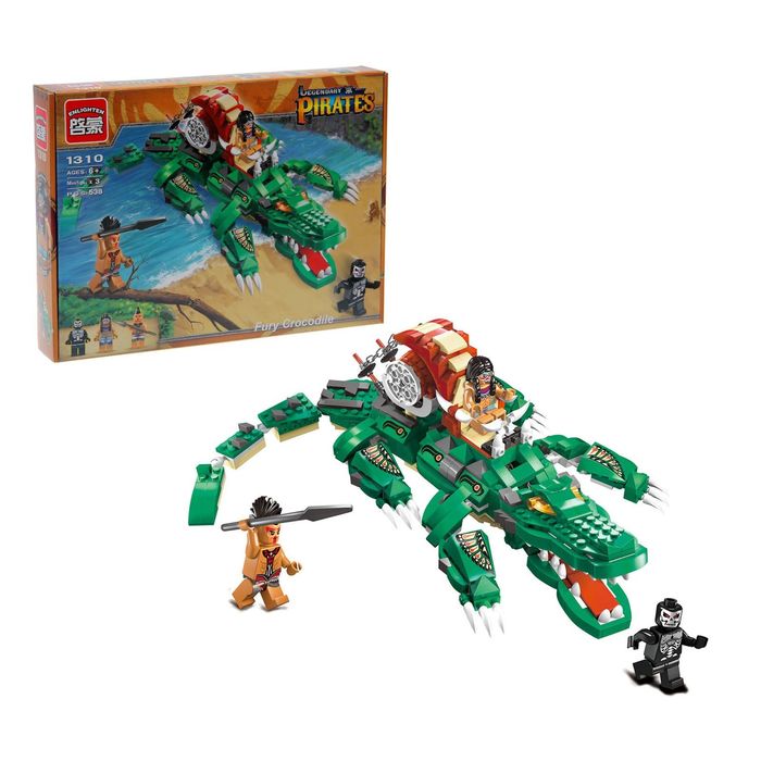 Конструктор «Гигантский крокодил», 538 деталей и 3 минифигуры