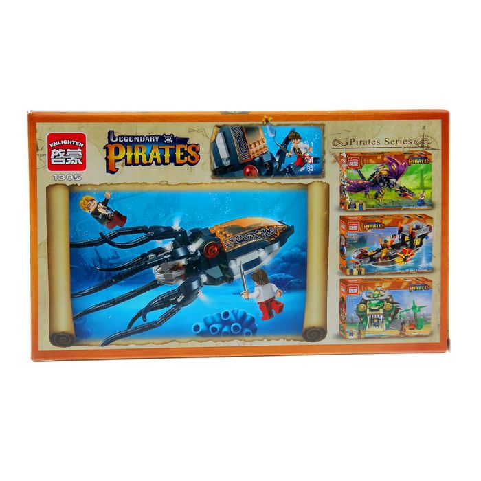 Конструктор «Гигантский осьминог», 231 деталь и 2 минифигуры