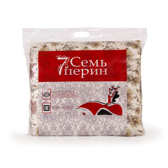 Подушка Мягкий сон, 50х50 см, Холлофилл, микрофибра 70 г/м2, чехол МИКС