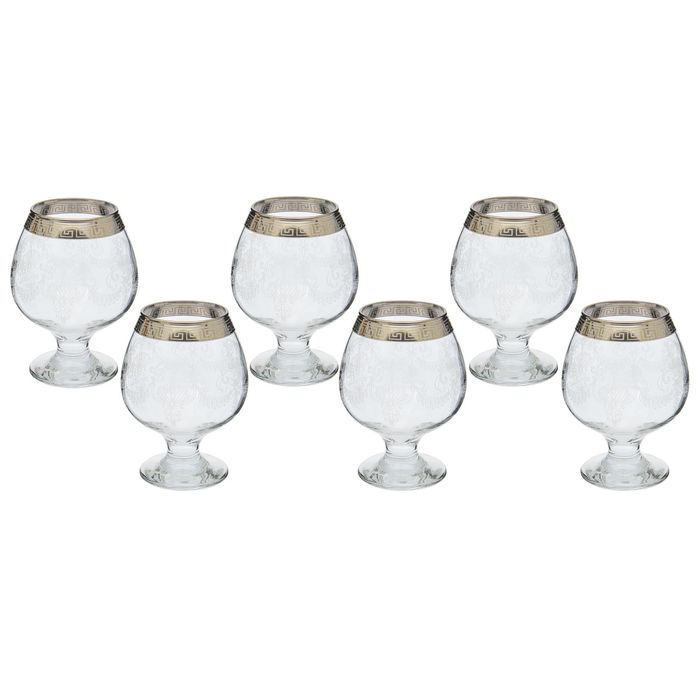 Набор бокалов для коньяка 400 мл "Алмазная грань", 6 шт