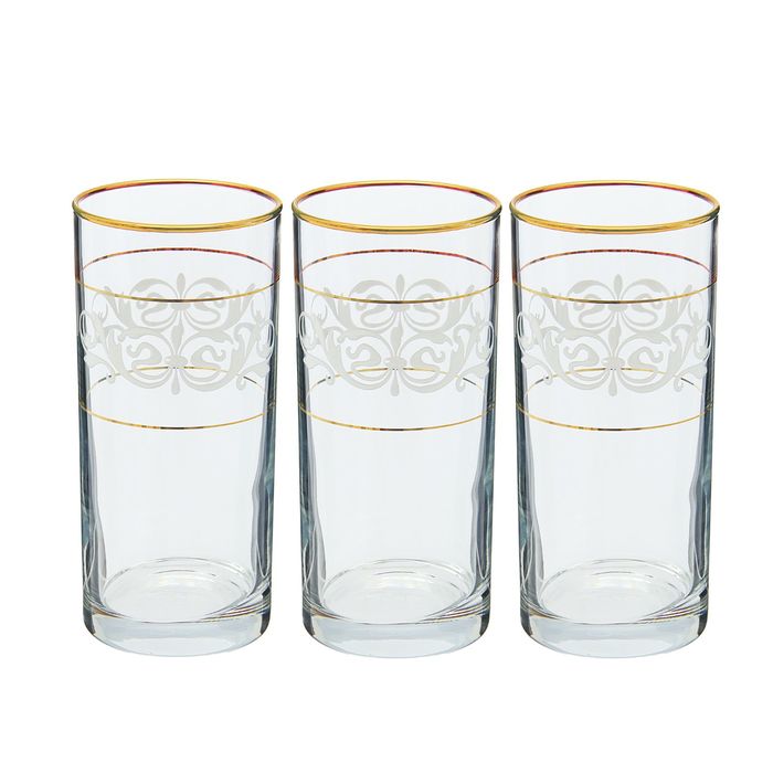 Набор стаканов для напитков 290 мл "Кристалл. Истанбул", 3 шт