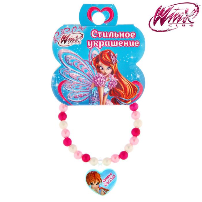 Браслет с элементом "Самая классная", Феи Винкс: Блум, 8,5 х 10 см