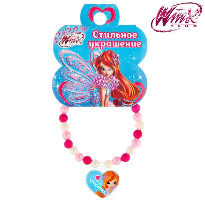 Браслет с элементом "Красотка", Феи Винкс: Блум, 8,5 х 10 см
