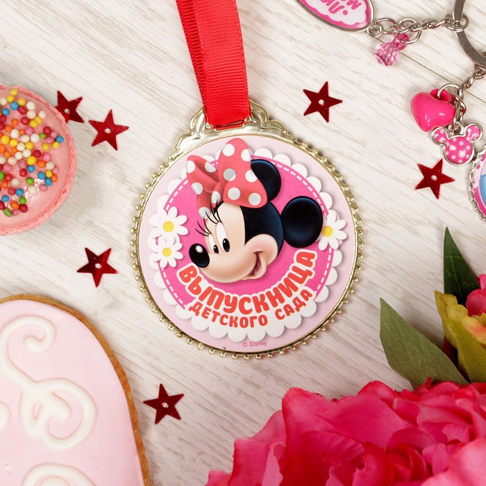 Медаль "Выпускница детского сада" Минни Маус