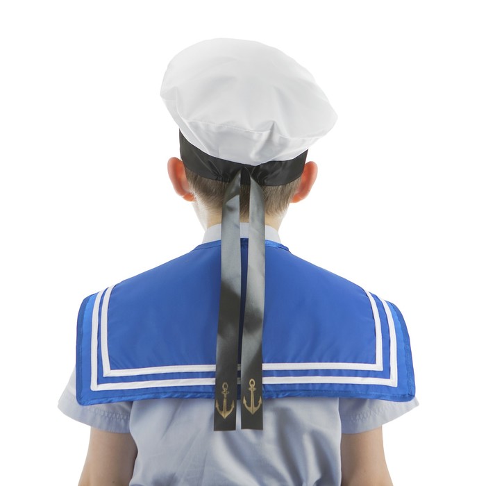 Костюм сюжетно-ролевой "Моряк", гюйс, бескозырка, р-р 50, 4-6 лет