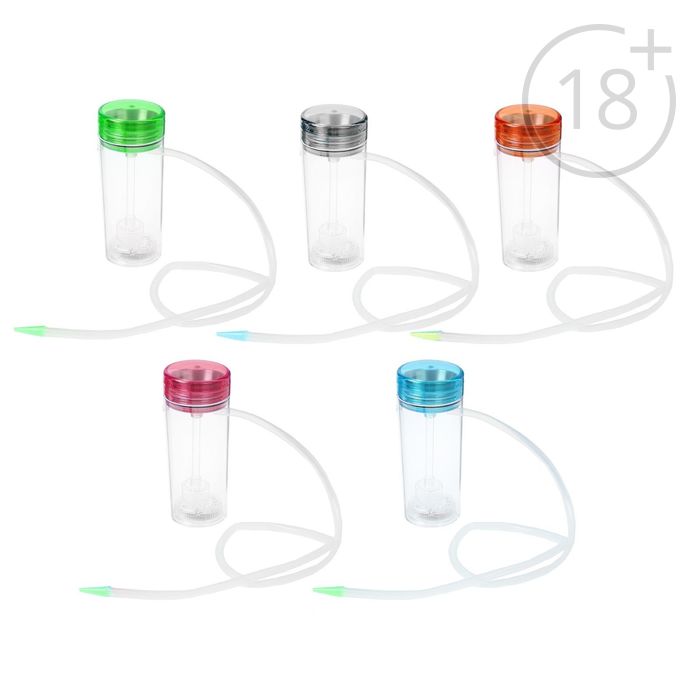 Кальян в стакане с подсветкой, портативный, 18 см, 1 трубка, микс