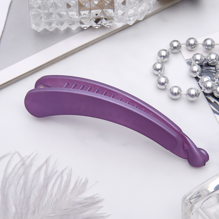 Банан для волос "Млечность" 10 см, изгиб, микс