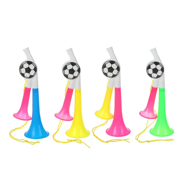Гудок "Футбол" на веревочке, цвета МИКС