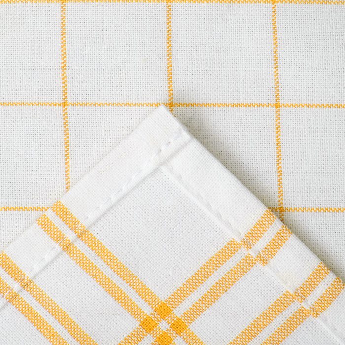 Кухонное полотенце "Доляна" Натюрморт, жёлтая полоска, размер 50х70±2 см