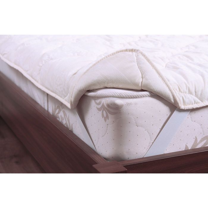 Наматрасник "Мягкий сон" всесезонный, 160х200 см, Меринос 320г/м,поликоттон 110г/м, цвет МИКС