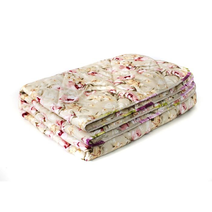Одеяло Мягкий сон всесезонное 140х205 см, Овечья шерсть 300г/м, микрофибра 70г/м, чехол МИКС, 179203