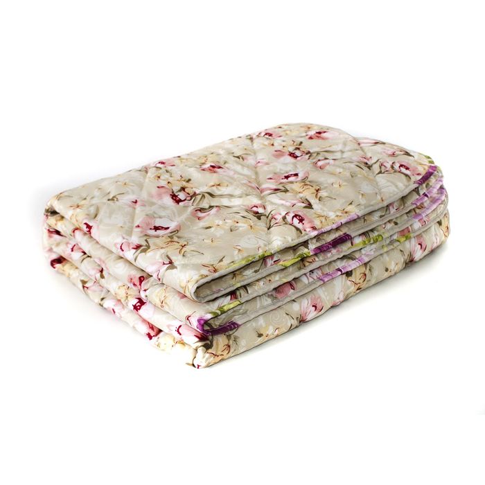 Одеяло Мягкий сон всесезонное 172х205 см, Овечья шерсть 300г/м, микрофибра 70г/м, чехол МИКС, 179203