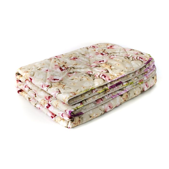 Одеяло Мягкий сон всесезонное 200х220 см, Овечья шерсть 300г/м, микрофибра 70г/м, чехол МИКС