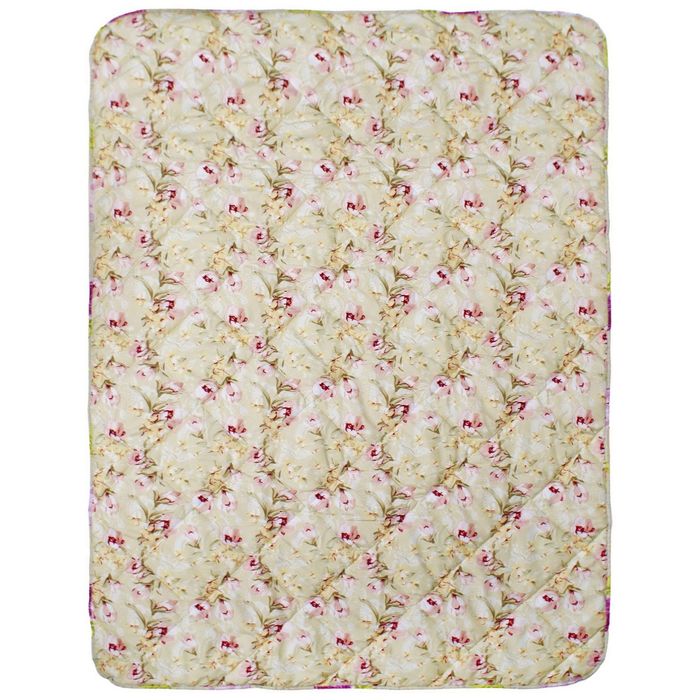 Одеяло Мягкий сон облегченое 140х205 см, Овечья шерсть 200г/м, микрофибра 70г/м, чехол МИКС,