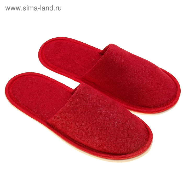 

Тапочки женские, цвет бордовый, размер 39-41