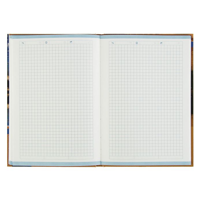 Бизнес-блокнот А5, 80 листов London, твёрдая обложка, глянцевая ламинация