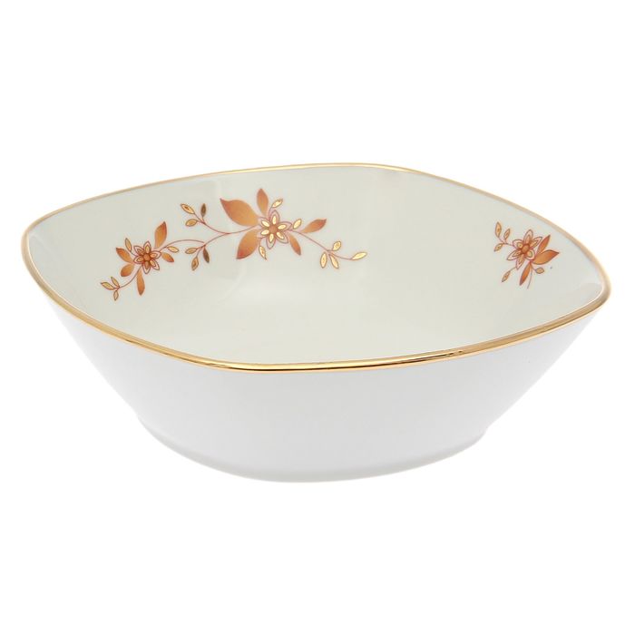 Салатник квадратный 550 мл "Золотоцвет"