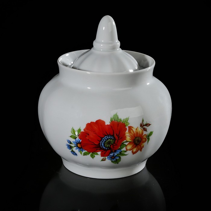 Сахарница 600 мл "Полевой мак"