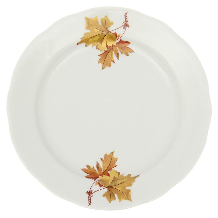 Тарелка мелкая 17,5 см "Клен", с вырезным краем
