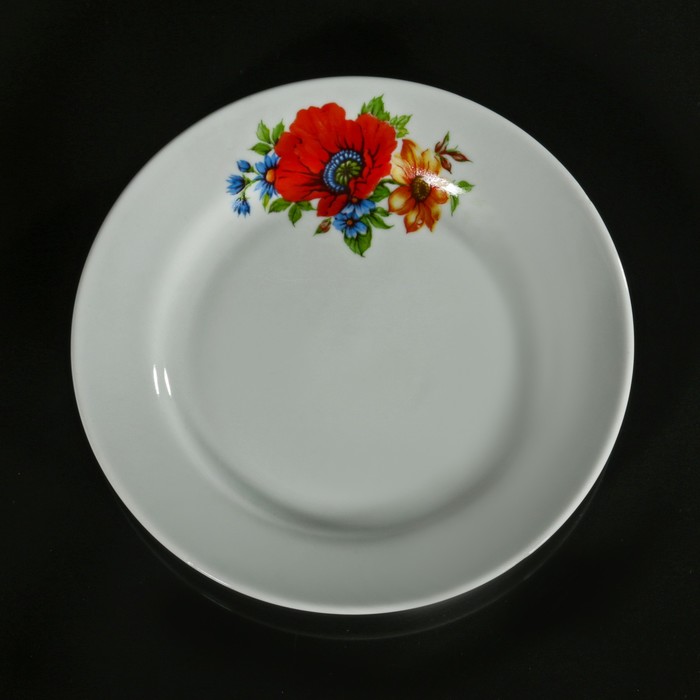 Тарелка мелкая 17,5 см "Полевой мак"