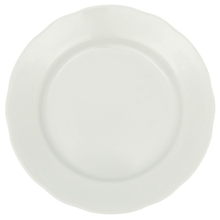 Тарелка мелкая 20 см с вырезным краем "Спираль"