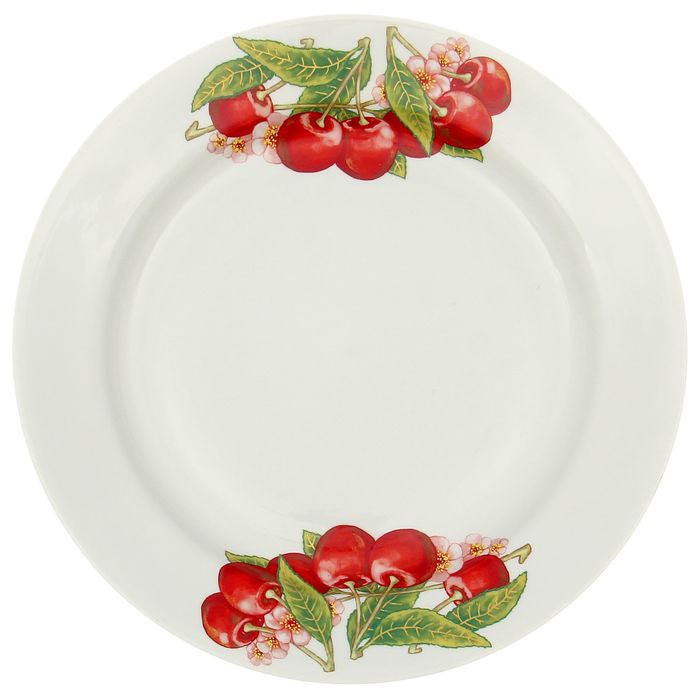 Тарелка мелкая 24 см "Вишня"