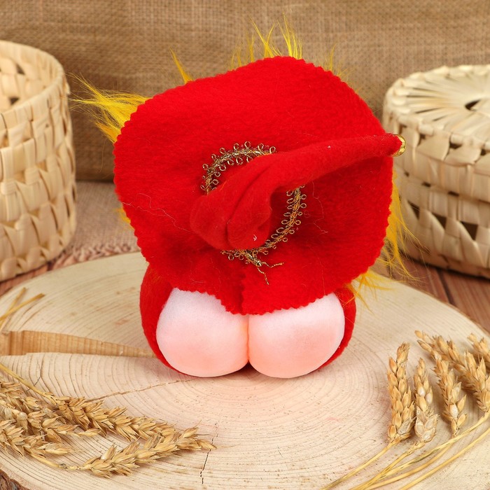 Сувенир Гномик- попик (в красном)