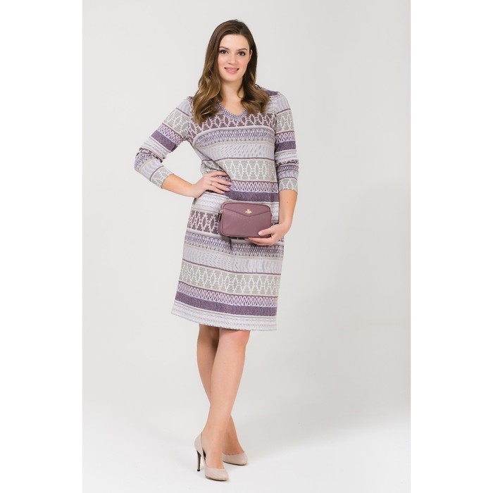 Платье женское 5559, размер 52, рост 164 см, цвет разноцветный