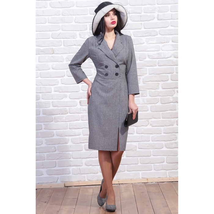 Платье женское 5554, размер 50, рост 164 см, цвет разноцветный