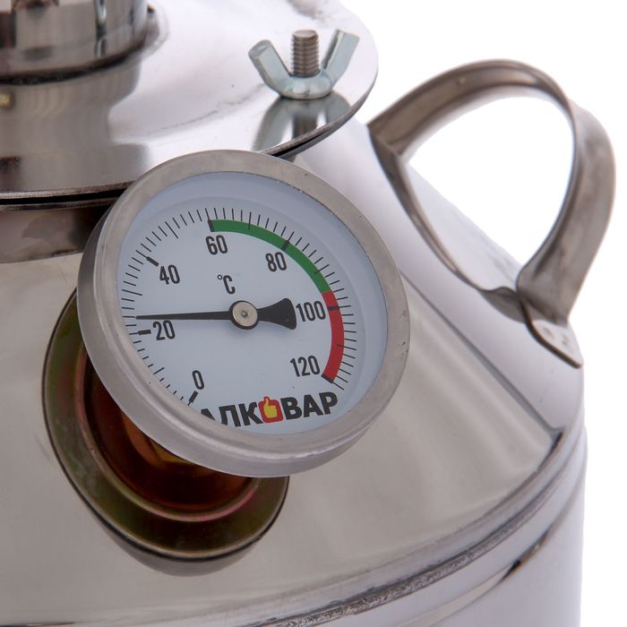 Дистиллятор бытовой 12 л "Алковар. КрепышОк", термометр, фланец