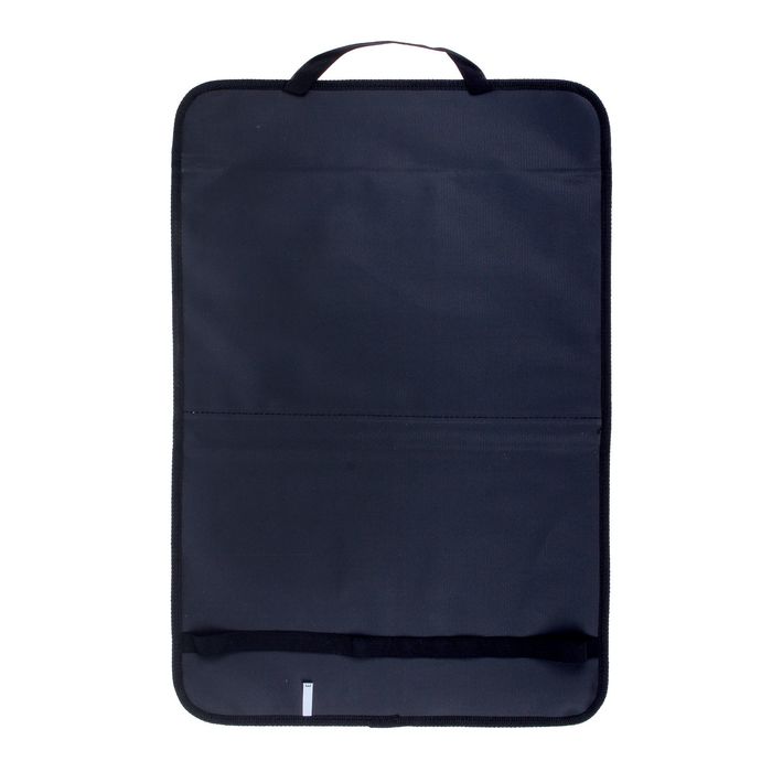 Защитная накидка-незапинайка на спинку переднего сиденья, с карманом, цвет «Алфавит-2»