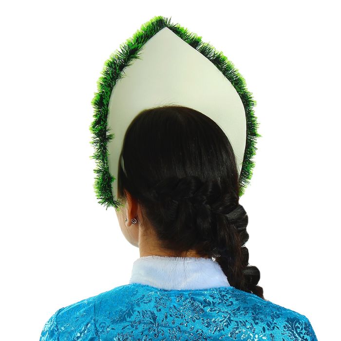 Кокошник на ободке "Снежный лес", цвета МИКС