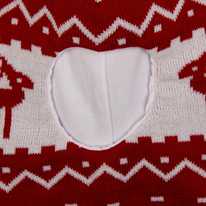 Головной убор детский (шлем), размер 46-48, цвет красный Cb-10_М