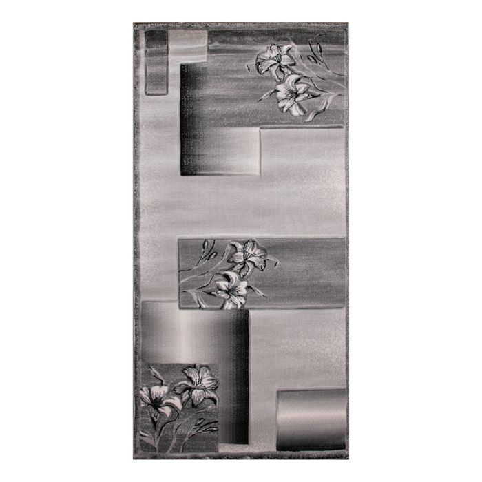 Ковёр Omega Carving  7768 GREY/BLACK 2.0*4.0 м, прямоугольный