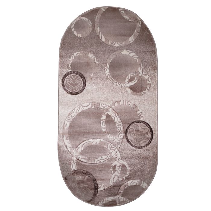 Ковёр Beluga Carving 9591 BONE/D.BROWN 2.0*4.5 м, овал