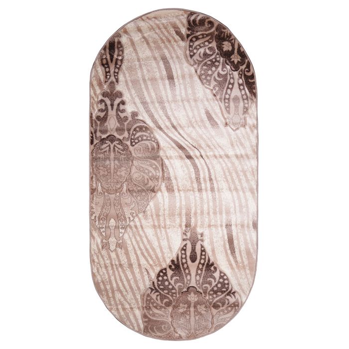 Ковёр Beluga Carving 9594 BONE/D.BROWN 3.0*5.0 м, овал