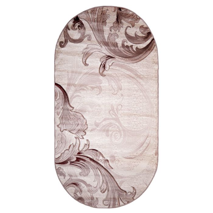 Ковёр Beluga Carving 9599 BONE/ROSE 0.8*1.5 м, овал