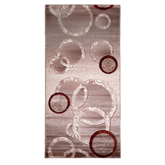 Ковёр Beluga Carving 9591 BONE/ROSE 1.0*2.0 м, прямоугольный