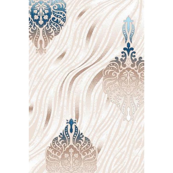 Ковёр Beluga Carving 9594 BONE/BLUE 2.5*4.0 м, прямоугольный
