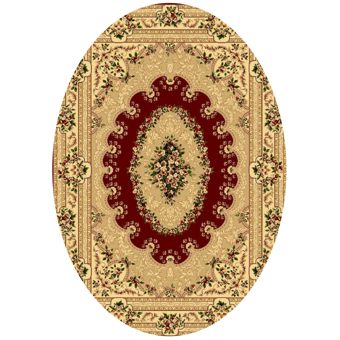 Ковёр Antiq Imperial 0328 BORDO/BORDO 2.5*3.5 м, овал