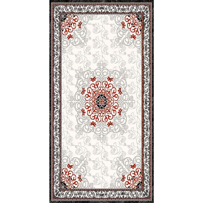 Ковёр DIlber 3052 KEMIK / GRI 1.5*4.0  м, овал