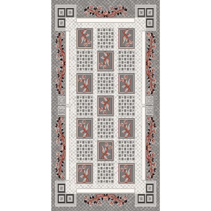 Ковёр DIlber 3055 KEMIK / GRI 2.0*4.0  м, овал