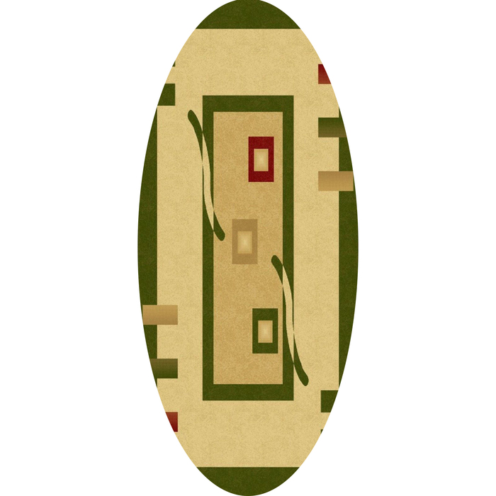 Ковёр Antique Imperial 2011 CREAM/L.GREEN 2.5*3.5 м, овал